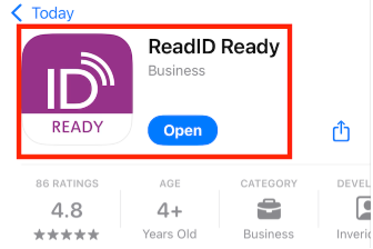 在 App Store 安装 ReadID Ready 认证 App